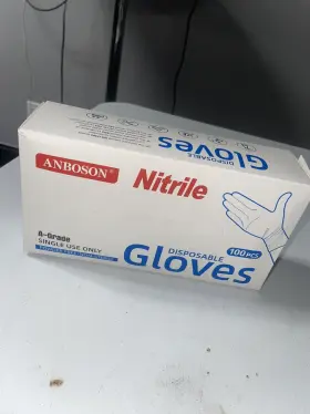 NGC1445 ANBOSON Disposable Nitrile Exam Gloves Poweder #3