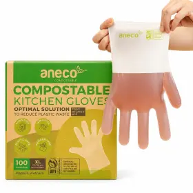938523350529 ANECO Compostable Gloves Cooking Food Disposable