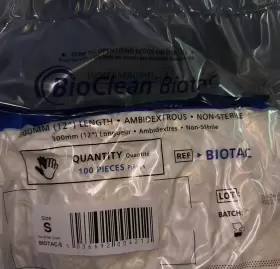 036692004212 ANSELL Bioclean Biotac Gloves Bnal Smalls #2
