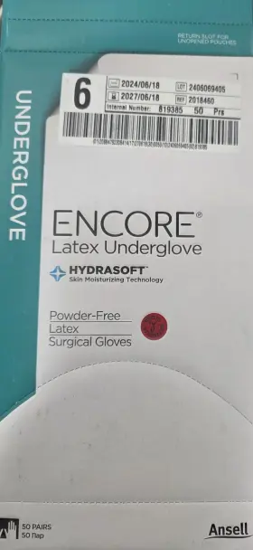 2018460 ANSELL Encore Latex Underglove Hydrasoft Gloves