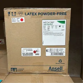 330200765 ANSELL Medi Grip Latex Standard Surgical Glove