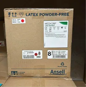 330200780 ANSELL Medi Grip Latex Standard Surgical Glove