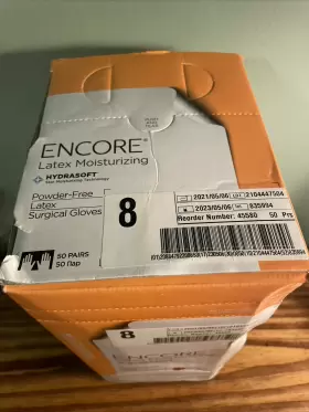 45580 ANSELL Encore Latex Moisturizing Surgical Gloves #3
