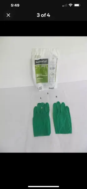 73-701 ANSELL Touchntuff Gloves Sterile Chemical Splash #3