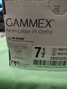 816727 ANSELL Gammex Latex Pi Ortho Kare #3