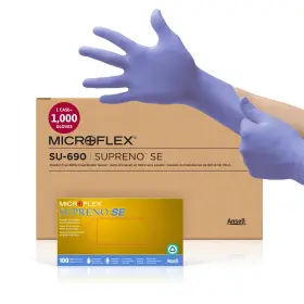B00474MH7Y ANSELL Microflex Nitrile Gloves Latex Powder