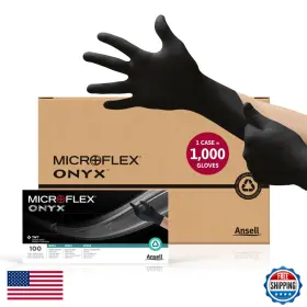 B074QH347S ANSELL Microflex Onyx Disposable Nitrile Exam