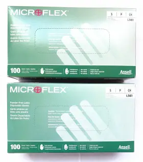 L561 ANSELL Microflex Disposable Latex Gloves Powder