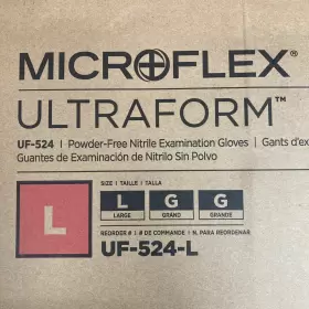 UF-524-L ANSELL MICROFLEX Gloves Ultraform Powder Nitrile #2