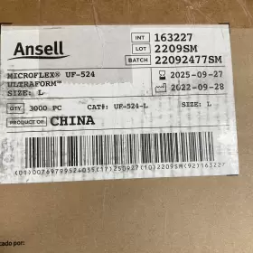 UF-524-L ANSELL MICROFLEX Gloves Ultraform Powder Nitrile #3
