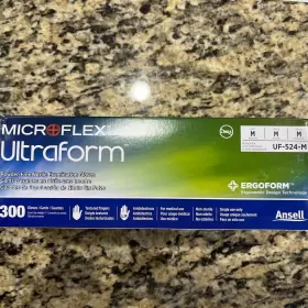 UF-524-M ANSELL MICROFLEX Ultraform Powder Nitrile Glove #2