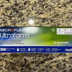 UF-524-M ANSELL MICROFLEX Ultraform Powder Nitrile Glove #3