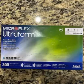 UF-524-M ANSELL MICROFLEX Ultraform Powder Nitrile Glove
