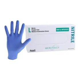 6034303 ANSELL PERRY Micro Touch Nitrile Exam Gloves Powder
