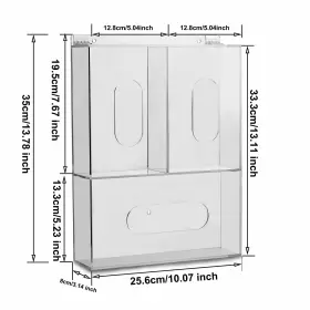 971686543171 APHBRADA Acrylic Disposable Glove Box Dispenser #2
