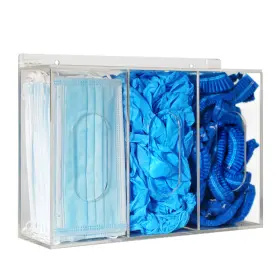 KZFPQ004 APHBRADA Hairnet Shoe Cover Dispenser Triple Mask