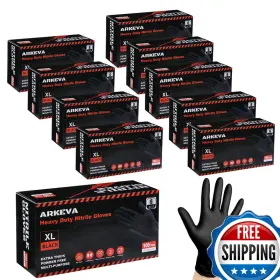 B0CNL73ZQD ARKEVA Nitrile Disposable Gloves Mil Chemical