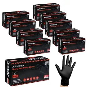 IR-UQA8-9OQ1 ARKEVA Nitrile Disposable Gloves Mil Resistance