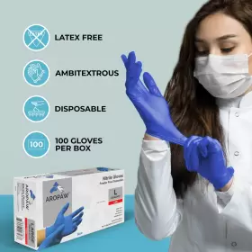 850026427097 AROCARE Nitrile Gloves Disposable Latex #3