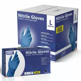 850026427103 AROCARE Nitrile Gloves Disposable Powder Latex