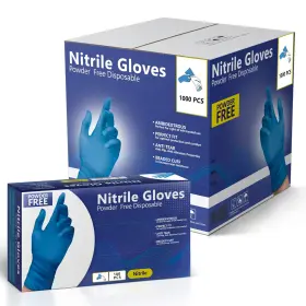 850026427110 AROCARE Nitrile Gloves Disposable Powder Latex