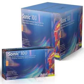 850057336047 AROCARE Nitrile Gloves Powder Latex Mil Pack