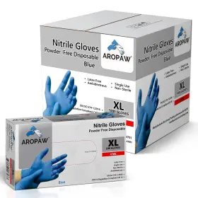 850026427028 AROPAW Nitrile Gloves Disposable Powder Latex