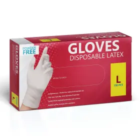 850026427387 AROPAW Disposable Latex Gloves Powder