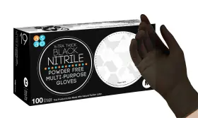 20973 Nitrile Powder Gloves Disposable Mil Med