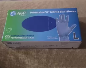 PFG200L ASP Global Powder Nitrile Bio Exam Gloves