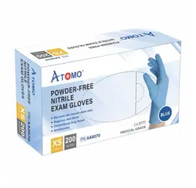 AA0070 ATOMO Nitrile Powder Exam Gloves