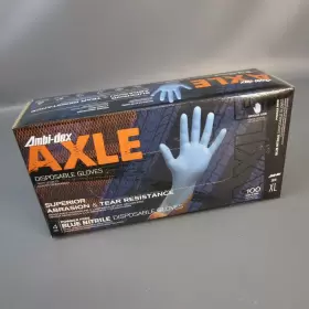 662909029188 AXLE Ambidex Disposable Gloves Mil Powder