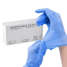 114070032 AZDENT Nitrile Exam Glove Medical Mil Latex Powder