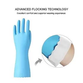 778112755117 BAMLLUM Rubber Cleaning Gloves Latex Kitchen #2