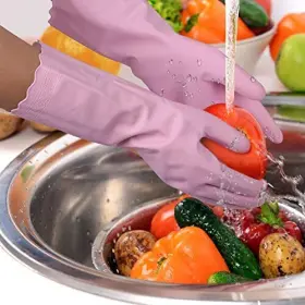 778112755117 BAMLLUM Rubber Cleaning Gloves Latex Kitchen #3