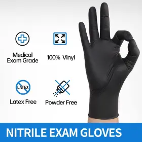 810089661401 Nitrile Exam Gloves Latex Powder Indust #3