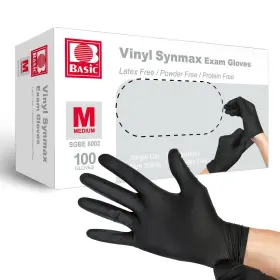 855303008884 Exam Mil Safty Glove Latex Powder Sgbe