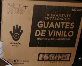 BMVDG702 Synthetic Exam Gloves Latex Powder Protein
