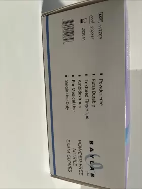 11TZ03 BAYLAB Nitrile Exam Gloves Box Powder #2