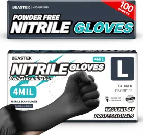 445030820823 BEASTEK Disposable Nitrile Exam Gloves Chemical