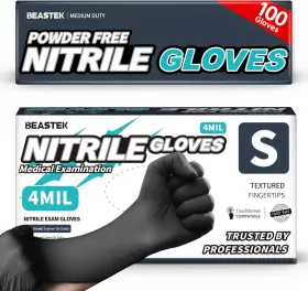 705353761416 BEASTEK Disposable Nitrile Exam Gloves Chemical