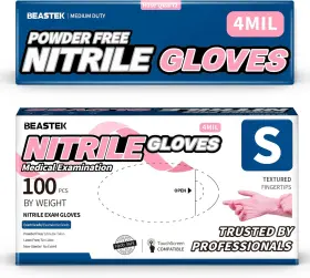 726084457461 BEASTEK Nitrile Exam Disposable Powder Latex Me