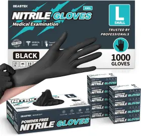 726084742222 BEASTEK Disposable Nitrile Exam Gloves Chemical