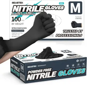 744759539069 BEASTEK Medical Nitrile Exam Gloves Mil Powder