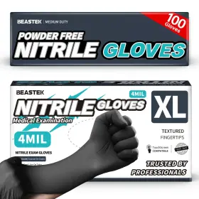 810160180074 BEASTEK Nitrile Exam Gloves Mil Disposable