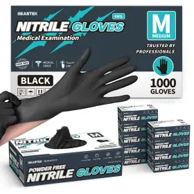 810160180173 BEASTEK Nitrile Exam Gloves Mil Powder Latex