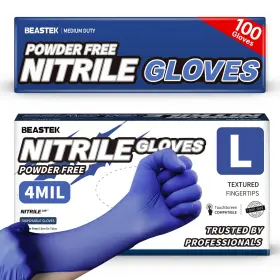 810160182115 BEASTEK Nitrile Exam Gloves Mil Powder Latex