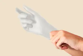 555793800579 BEESURE Nitrile Powder Exam Gloves Pack #2