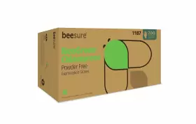 BE1187CASE BEESURE Neogrene Chloroprene Powder Exam Gloves