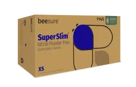 BE1145 BEESURE Superslim Nitrile Powder Exam Gloves Mil